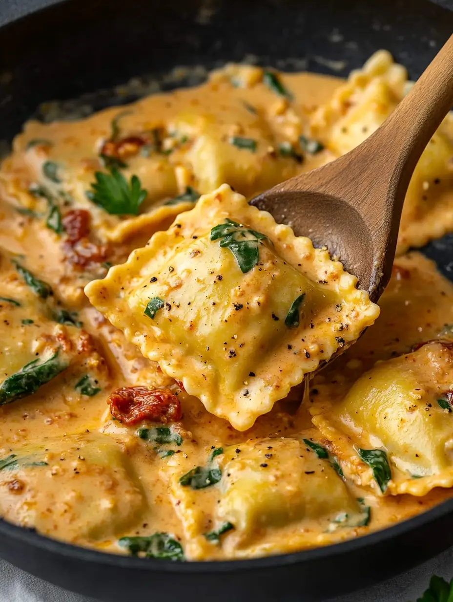 Creamy Tuscan Ravioli