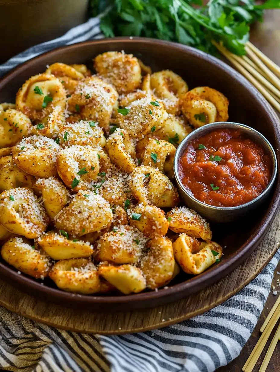 Crispy tortellini bites