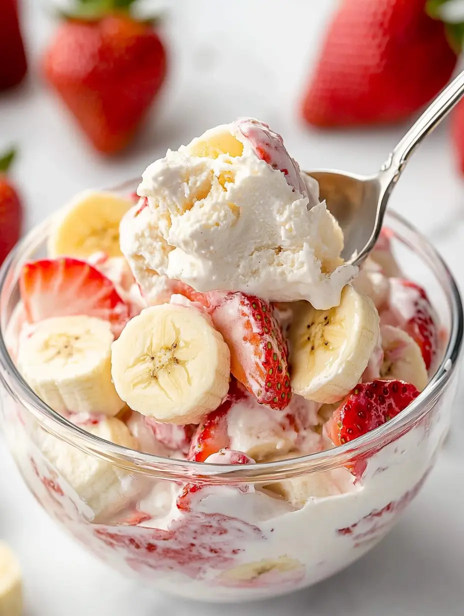 Strawberry Banana Cheesecake Salad