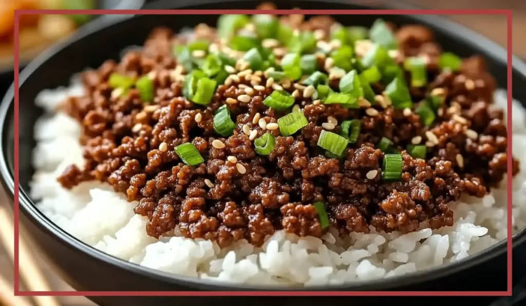 Korean Ground Beef Bowls