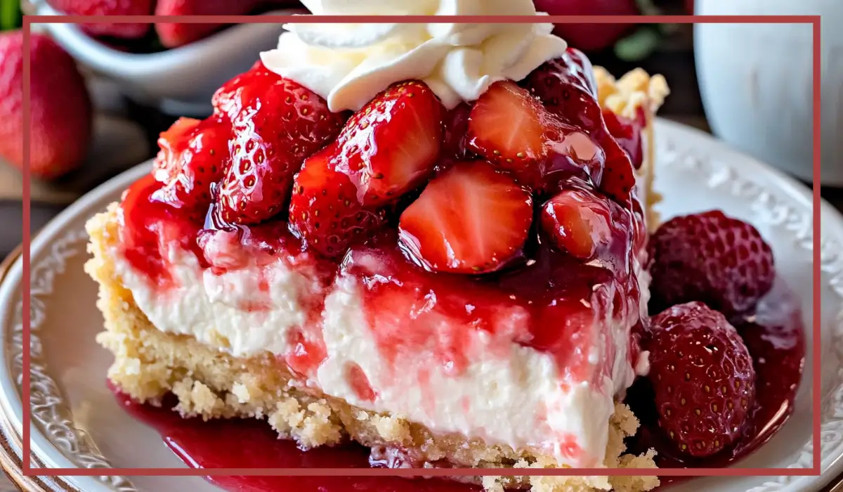 Strawberry Cheesecake Dump Cake