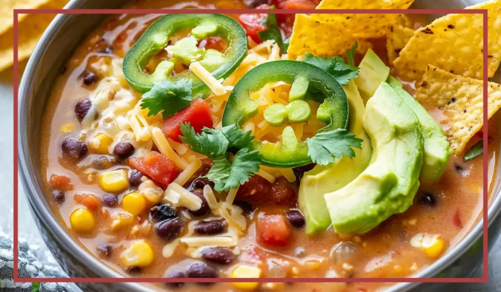 Creamy Vegetarian Tortilla Soup