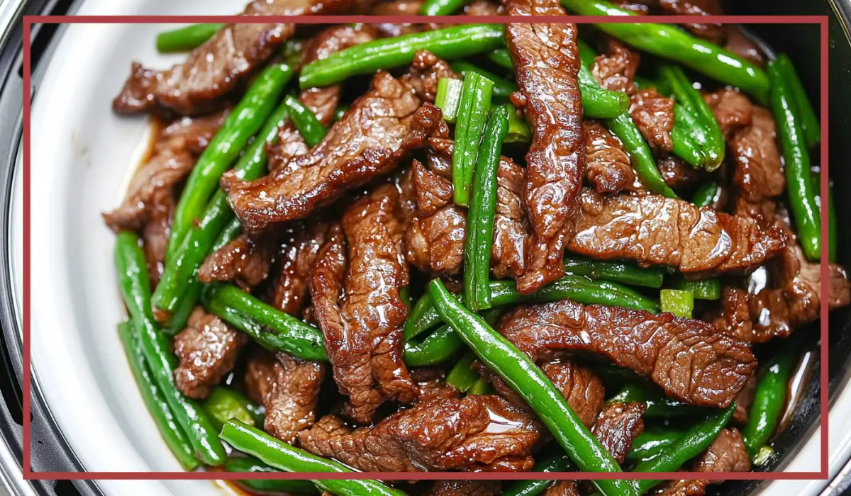 Air Fryer Beef & Green Beans
