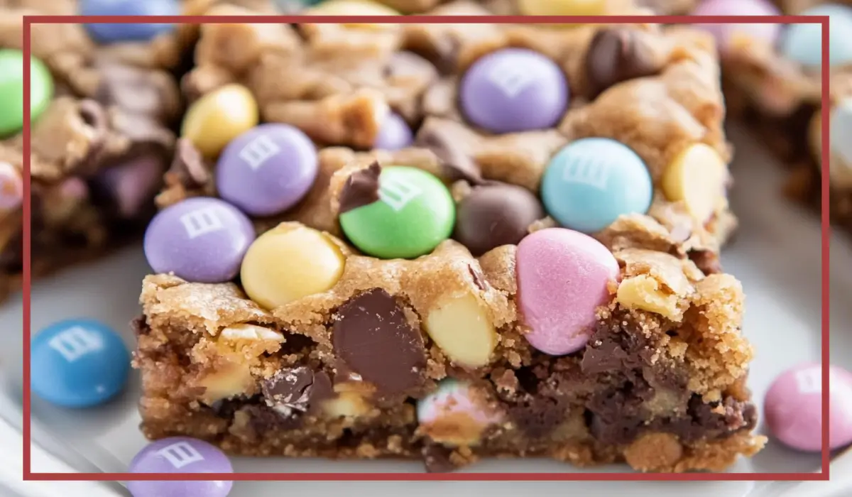M&M Easter Cookie Bars