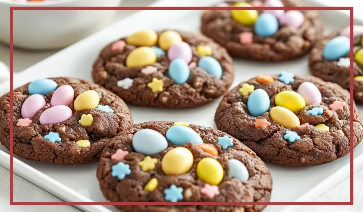 Easter Egg Brownie Cookies