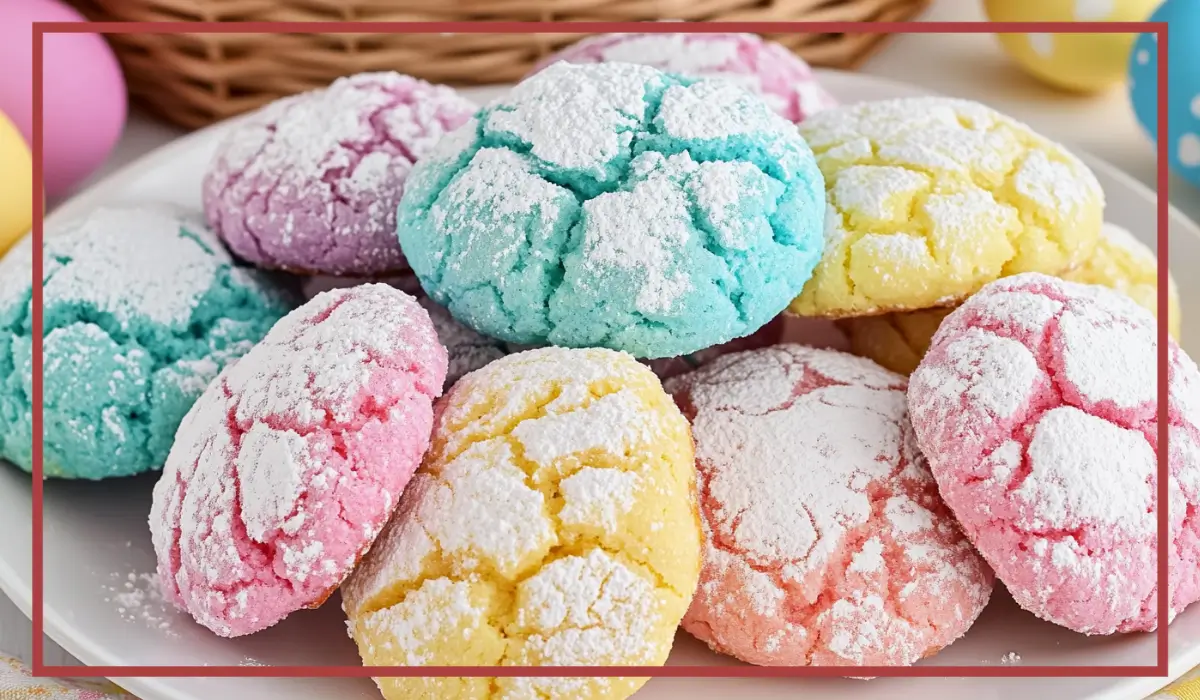 Springtime Crinkle Cookies