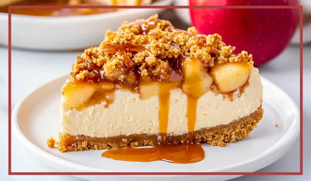 Apple Crumble Cheesecake