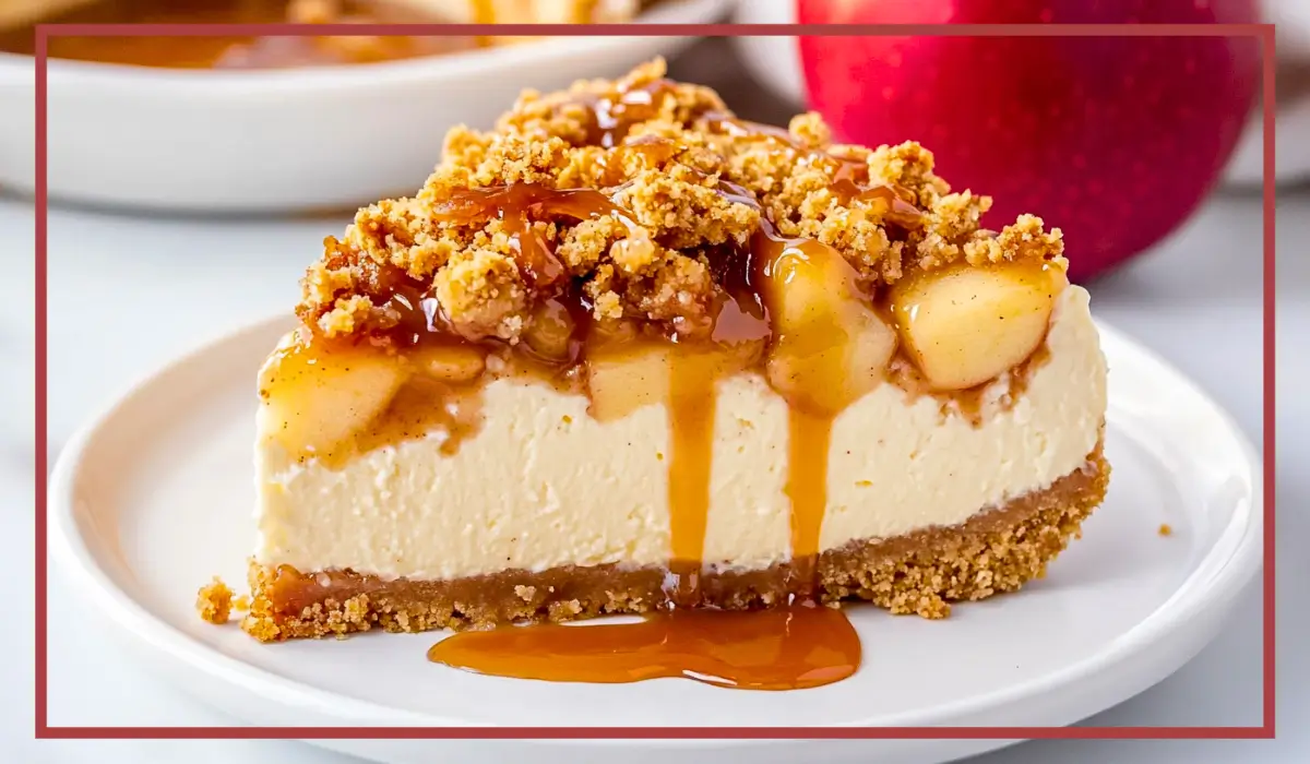 Apple Crumble Cheesecake
