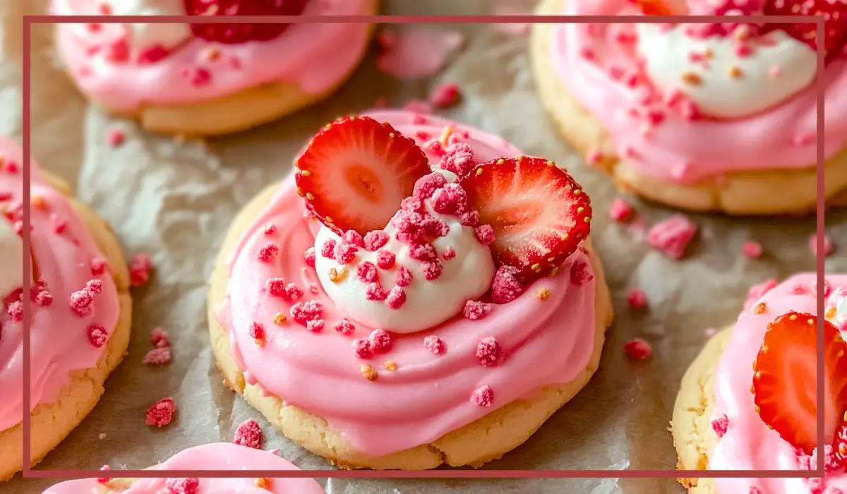 Strawberry Crunch Cookies