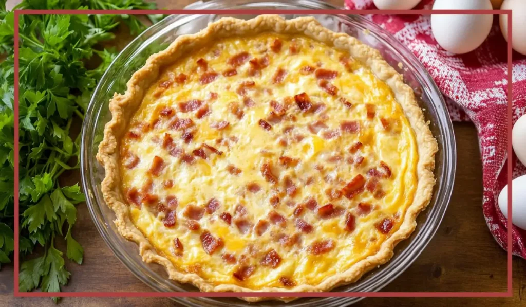 Turkey Bacon and Cheese Quiche