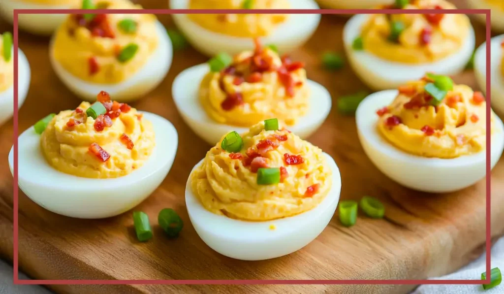 Bacon Pimento Deviled Eggs