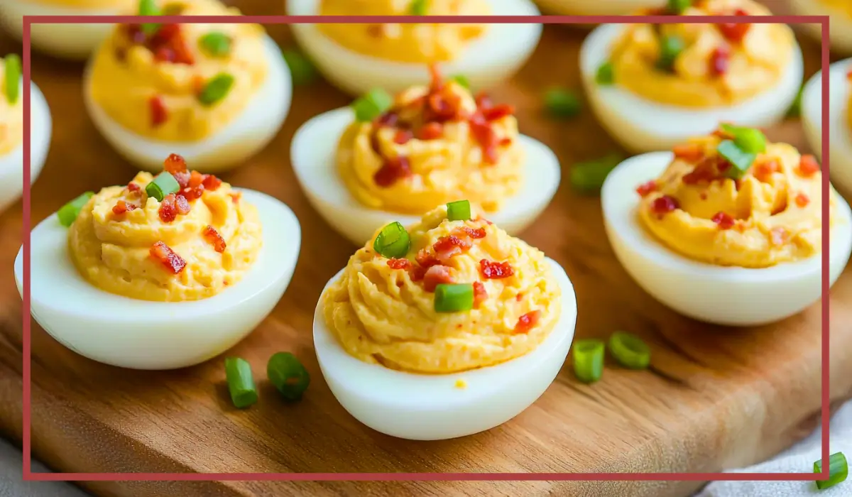 Bacon Pimento Deviled Eggs