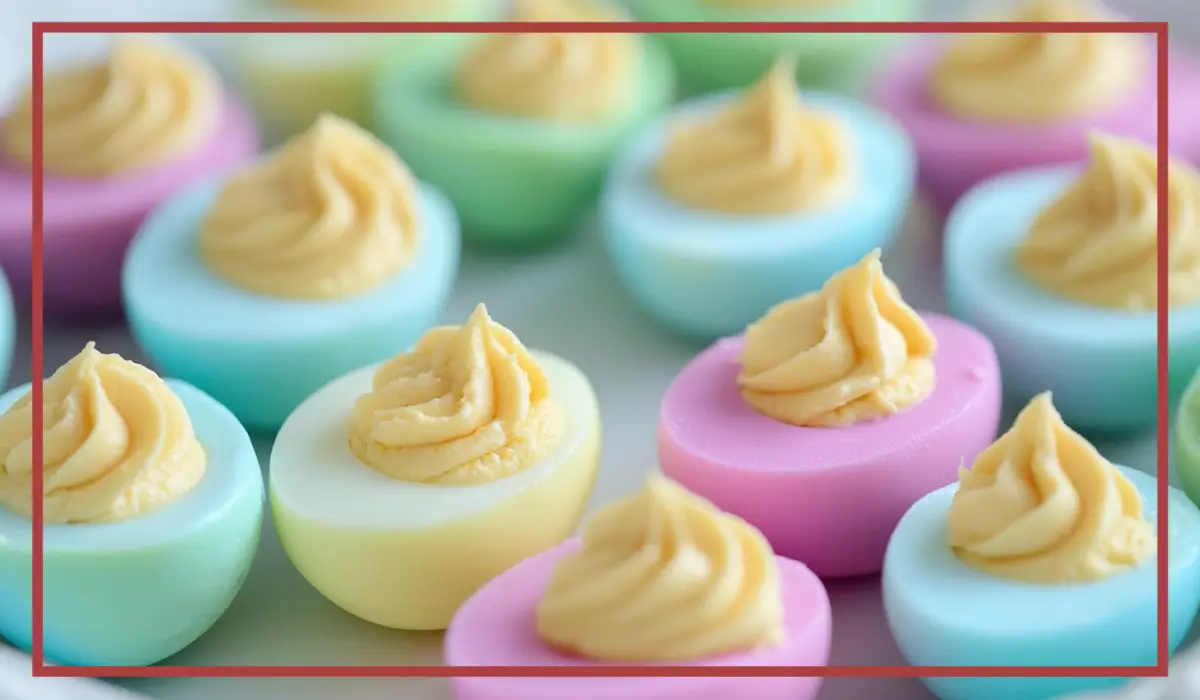 Festive Colored Deviled Eggs