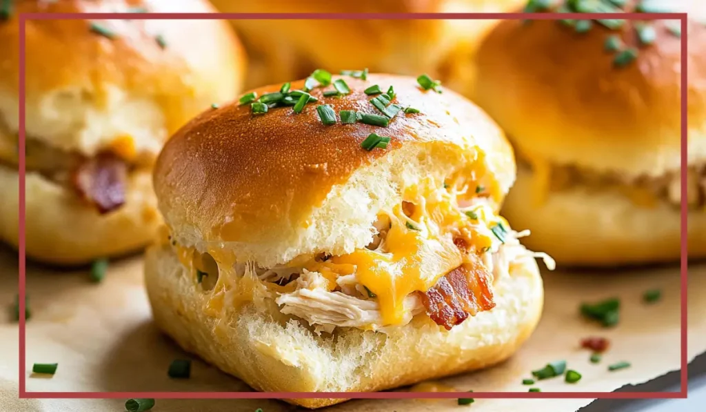 Chicken Bacon Ranch Sliders