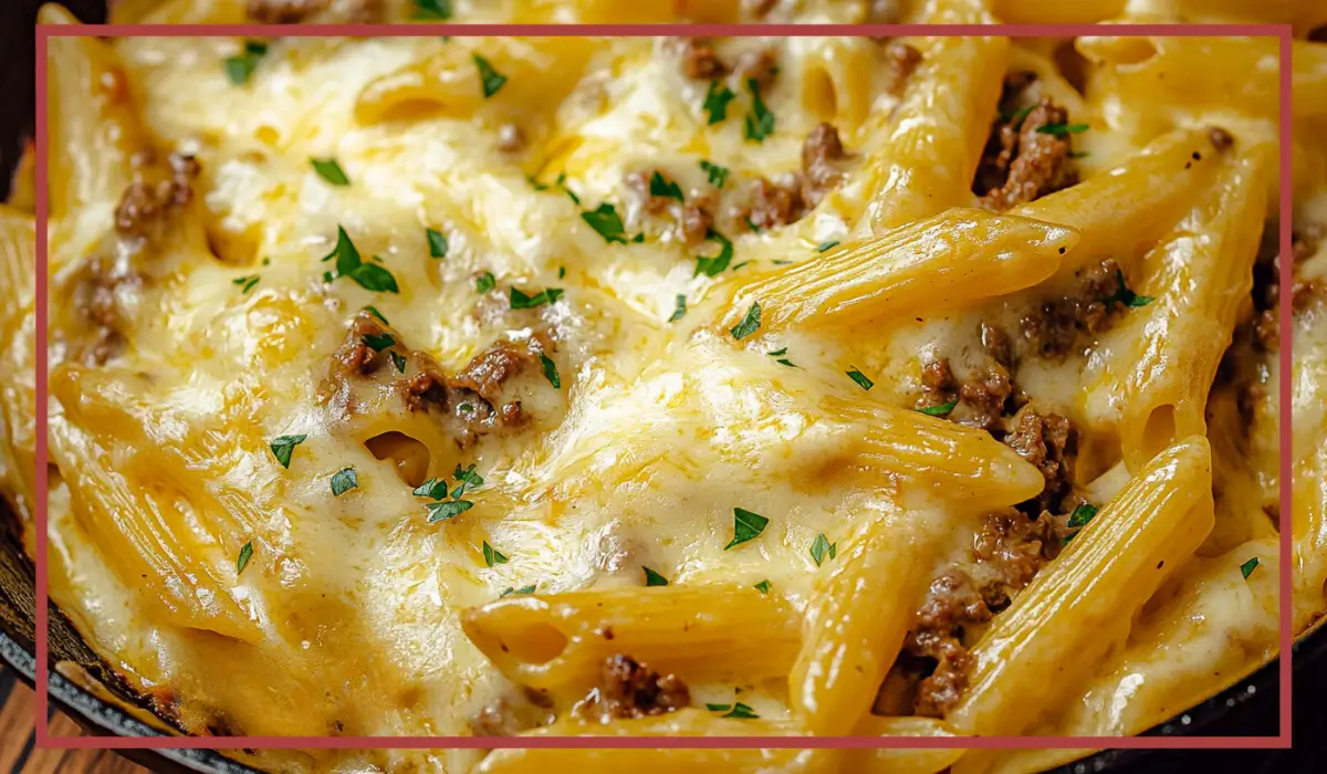 Cheesy Ground Beef Pasta