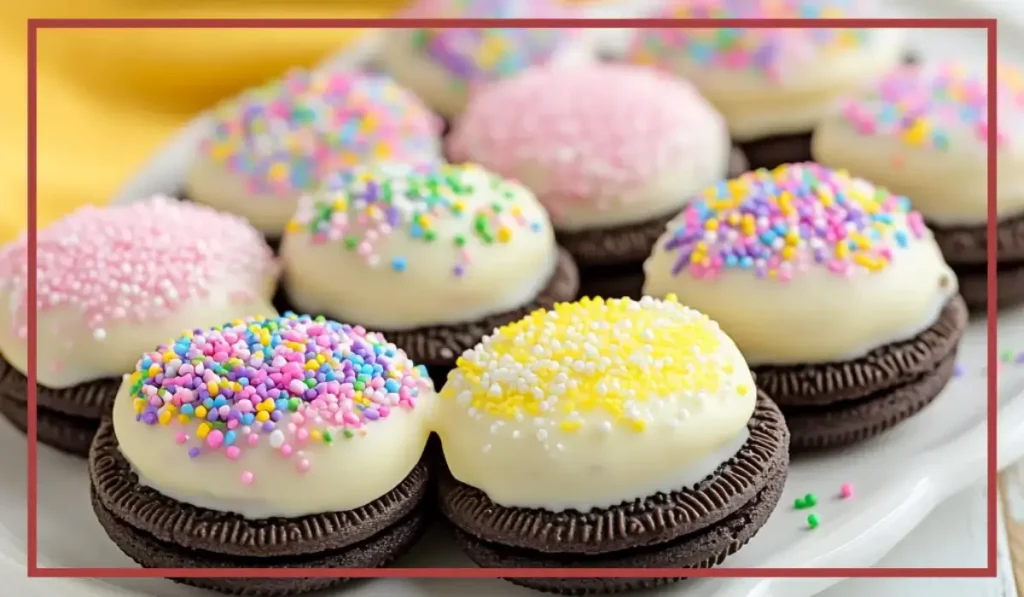 Spring-Themed Chocolate-Covered Oreos