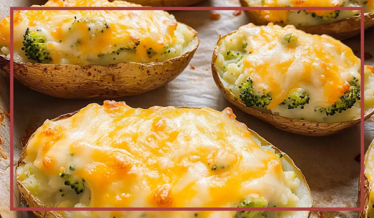 Cheesy Broccoli Twice-Baked Potatoes