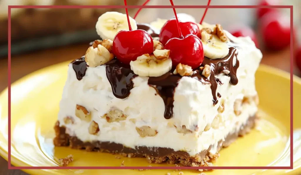 No-Bake Banana Split Cake