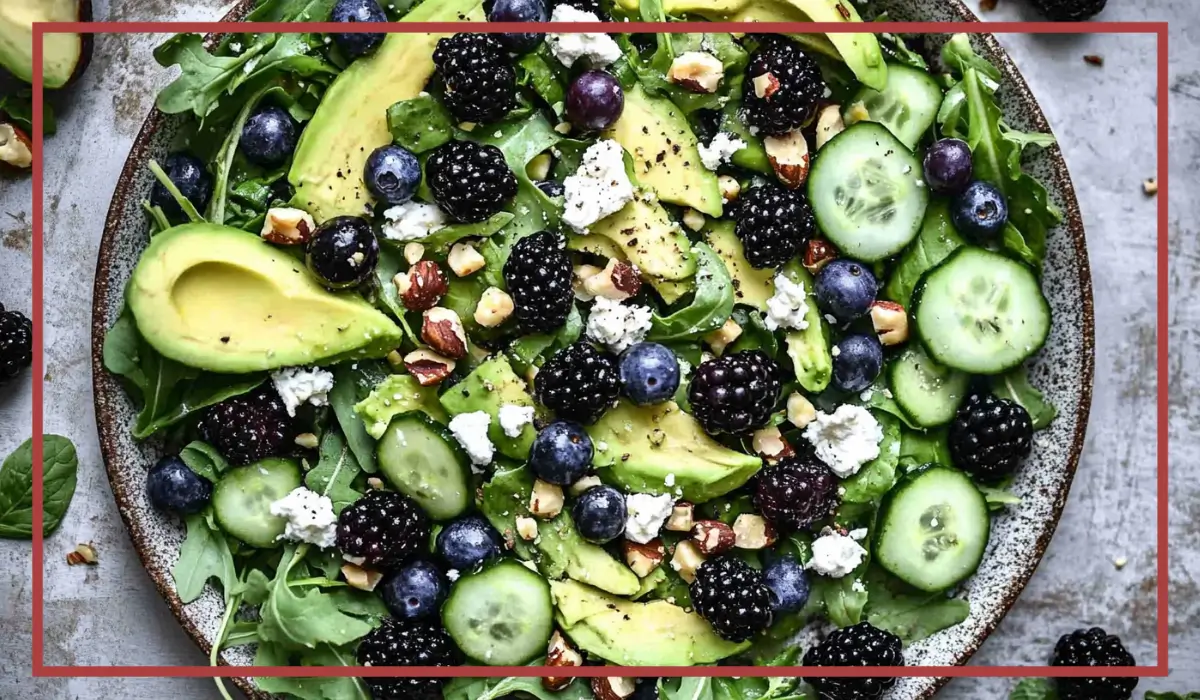 Blackberry Avocado Arugula Salad