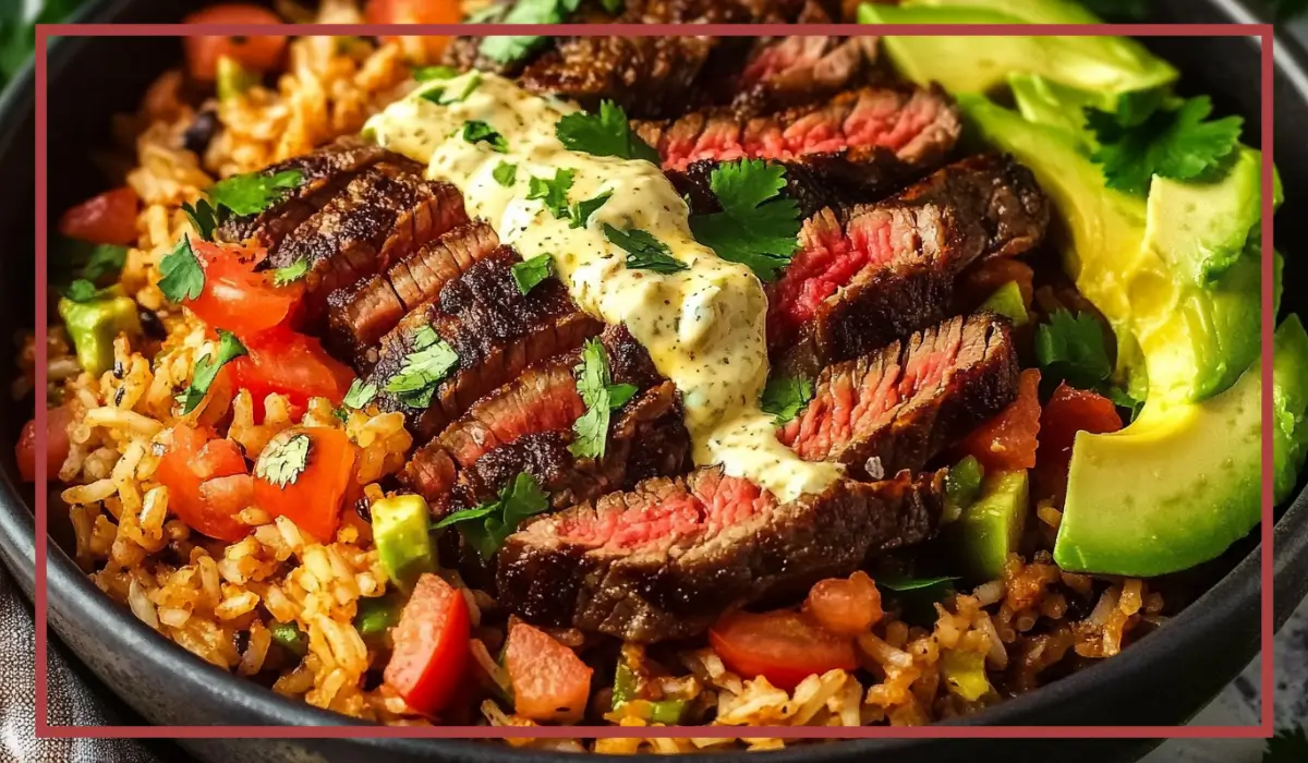 Steak Queso Rice