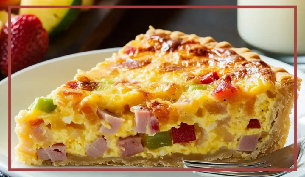 Cheddar Ham Quiche
