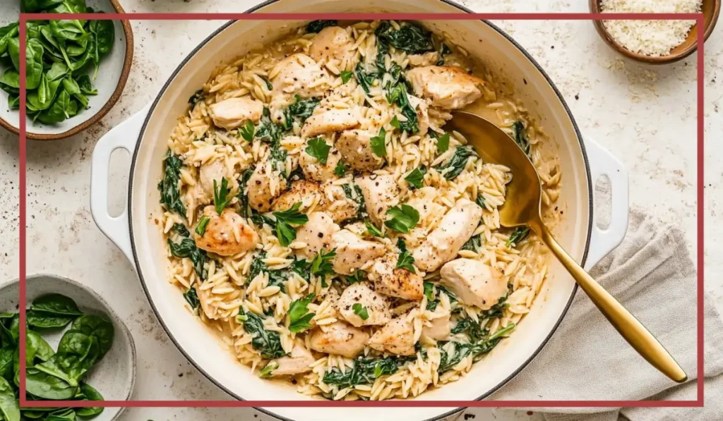 Creamy Chicken and Orzo