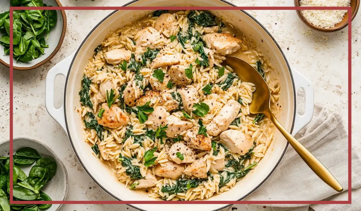 Creamy Chicken and Orzo