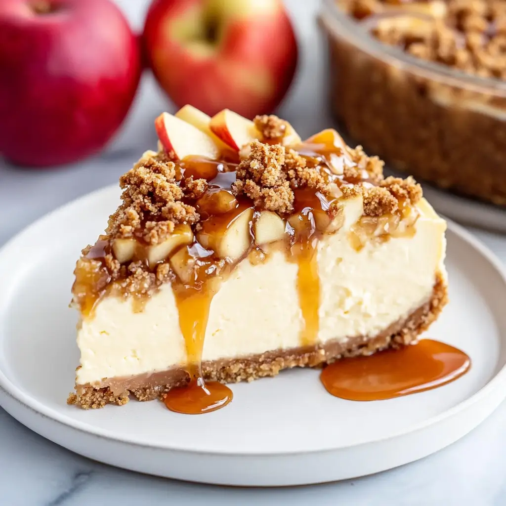 Apple Crumble Cheesecake
