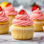 Lemon Strawberry Cupcakes