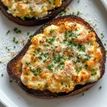 Creamy Cauliflower Cheese Toasts