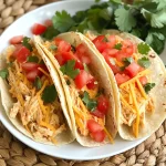Creamy Crockpot Chicken Tacos