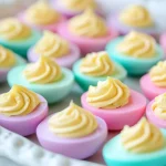 Festive Colored Deviled Eggs