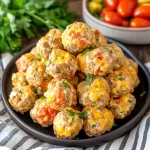 Rotel Sausage Cheese Balls