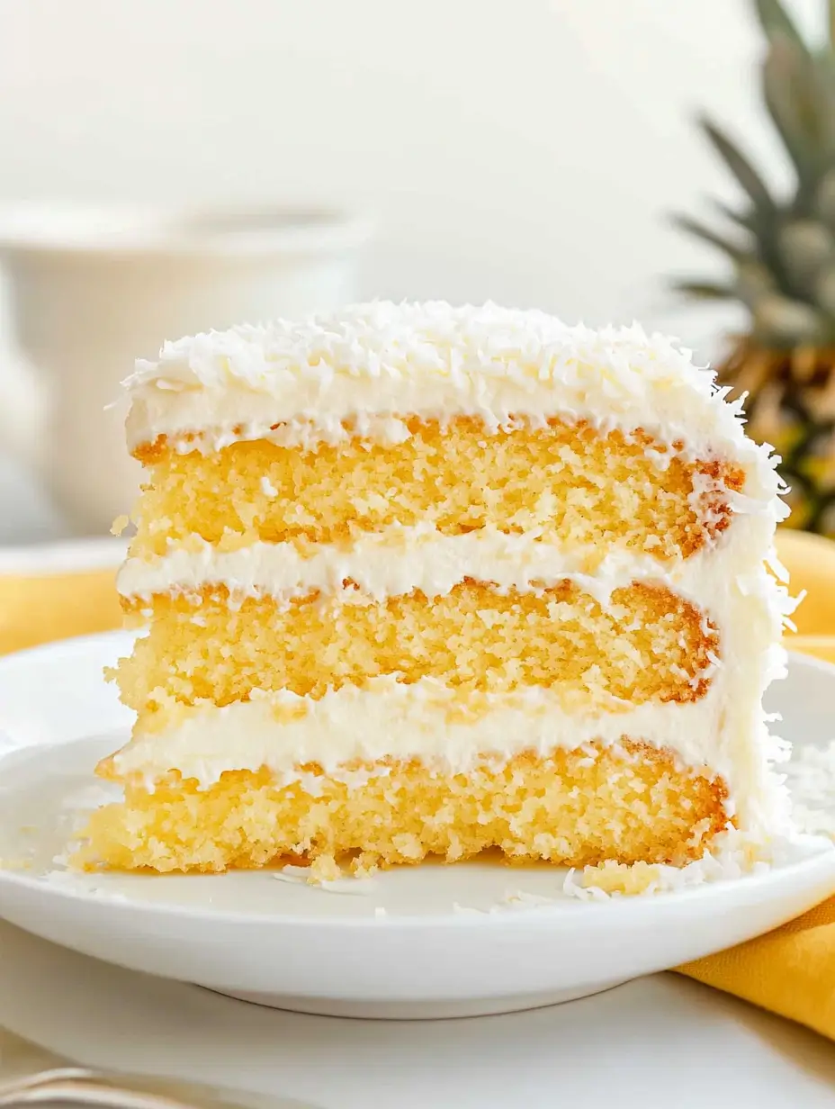 Pineapple Coconut Layer Cake