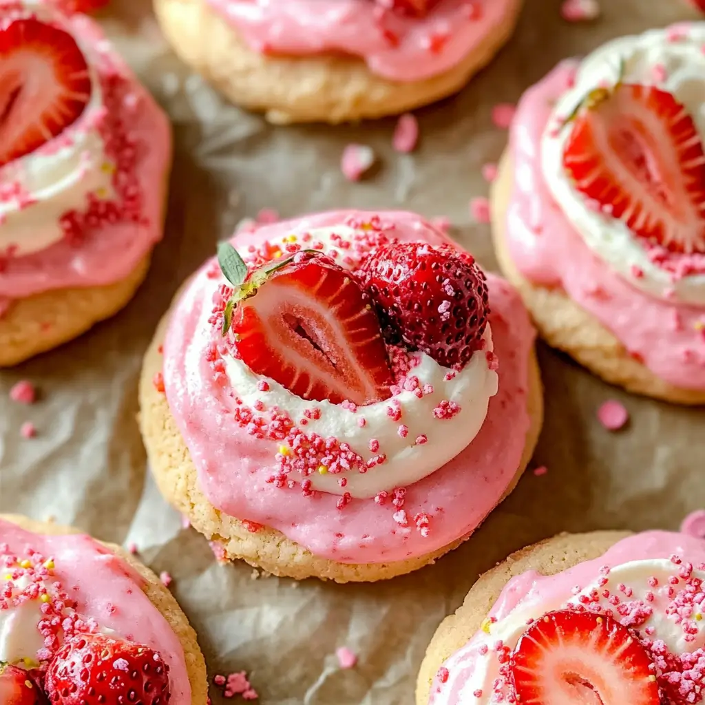 Strawberry Crunch Cookies