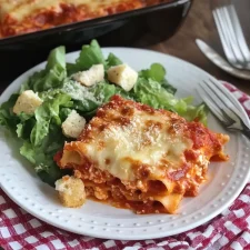 Lazy Lasagna Recipe - The Easiest Cheesy Ravioli Bake
