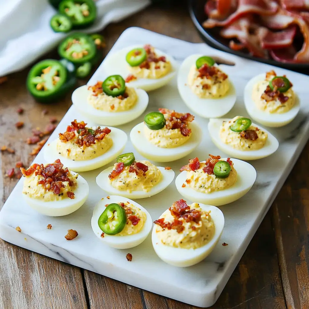 Jalapeño Deviled Eggs