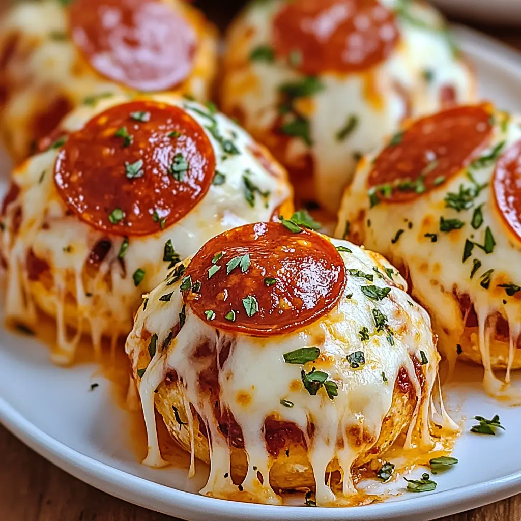Cheesy Pepperoni Pizza Bombs