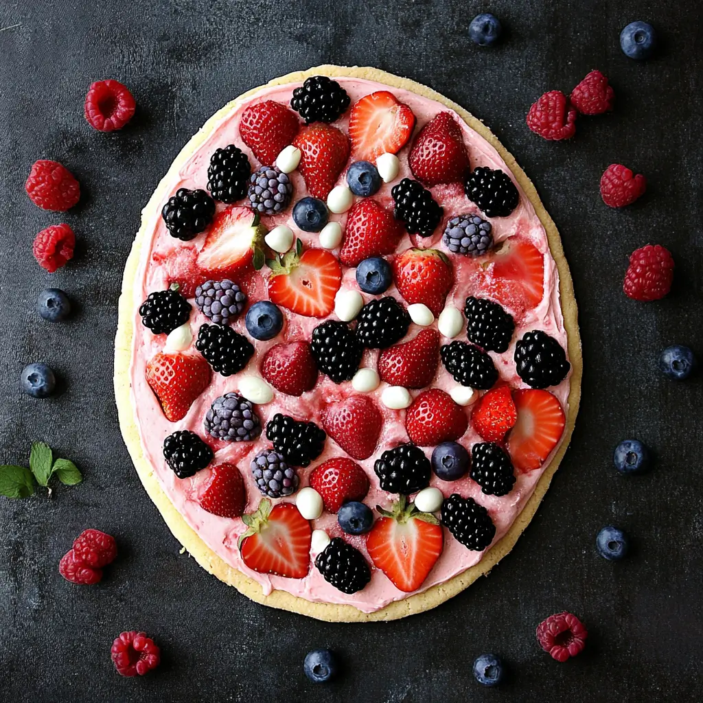 Easter Egg Fruit Pizza