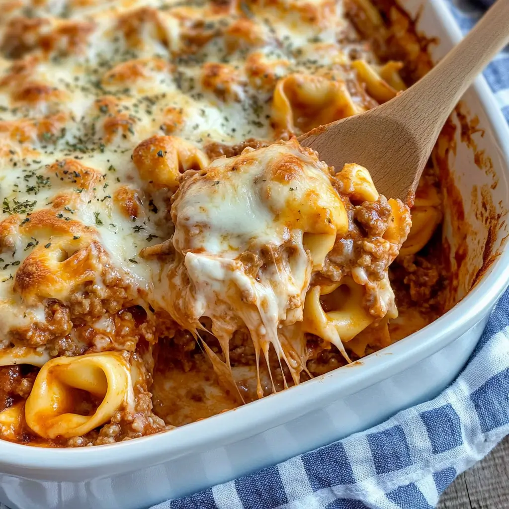 Cheesy Tortellini Casserole