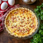Turkey Bacon and Cheese Quiche