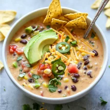 Vegetarian Tortilla Soup Recipe | Easy Slow Cooker Comfort Meal