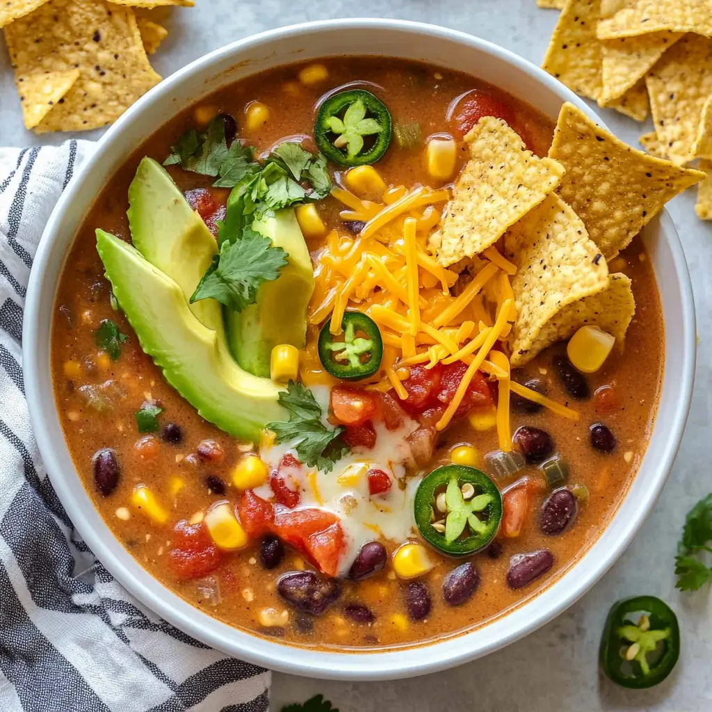 Creamy Mexican-Inspired Tortilla Soup
