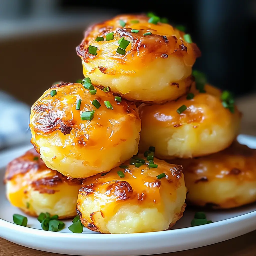Cheesy mashed potato bites