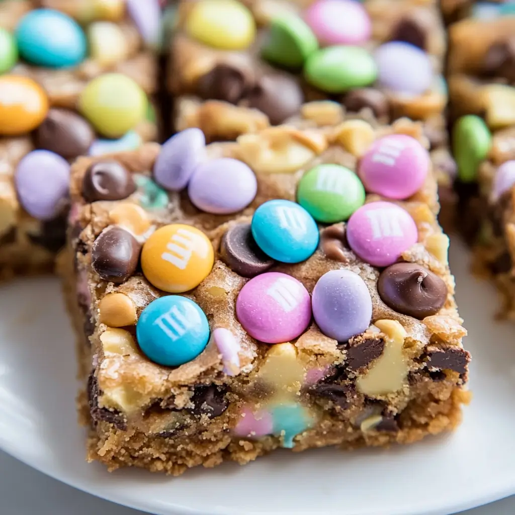 M&M Easter Cookie Bars