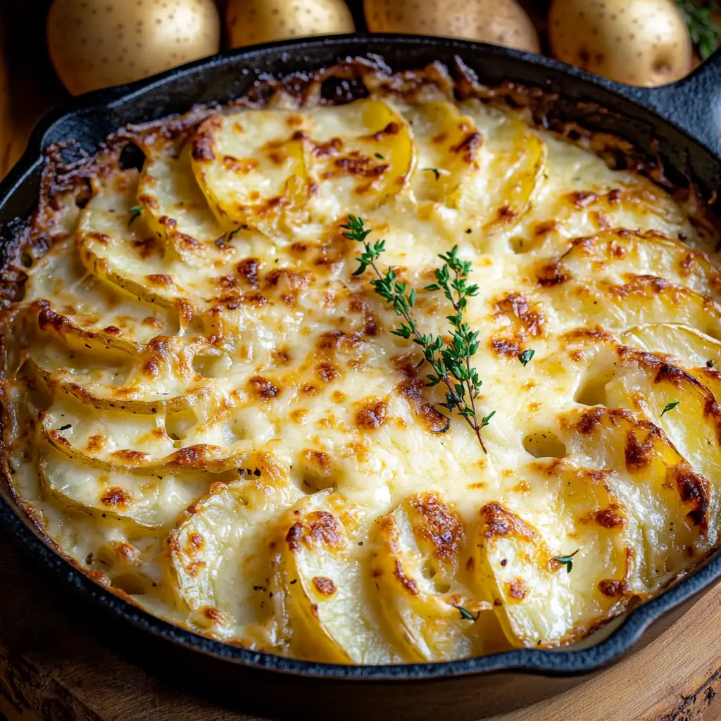 Cheesy Potato Au Gratin