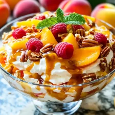Millionaire Peach Salad – Creamy, Fruity & Easy No-Bake Dessert