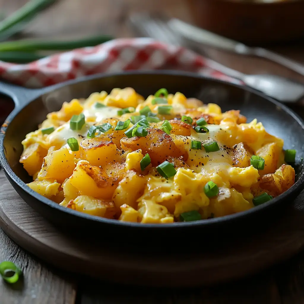 cheesy potato scramble