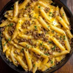 Cheesy Ground Beef Pasta