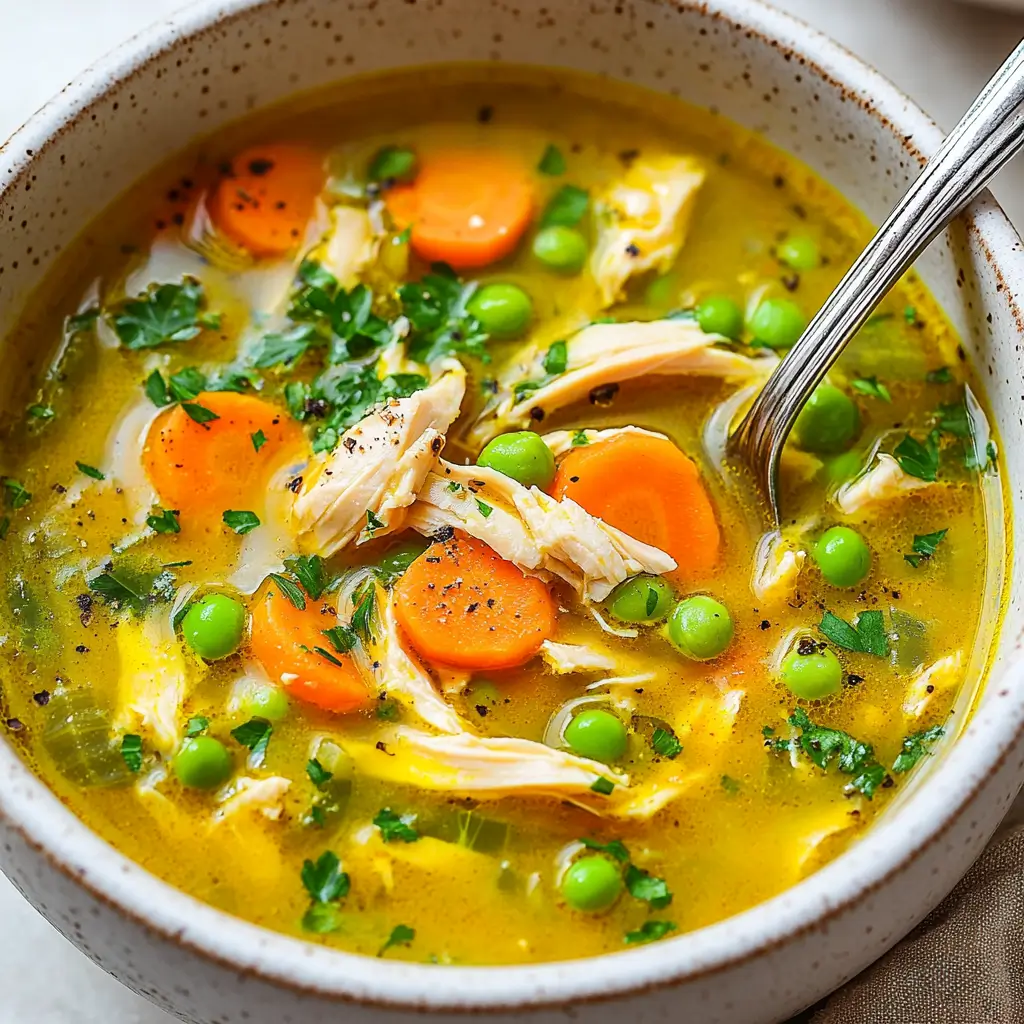 Turmeric chicken soup